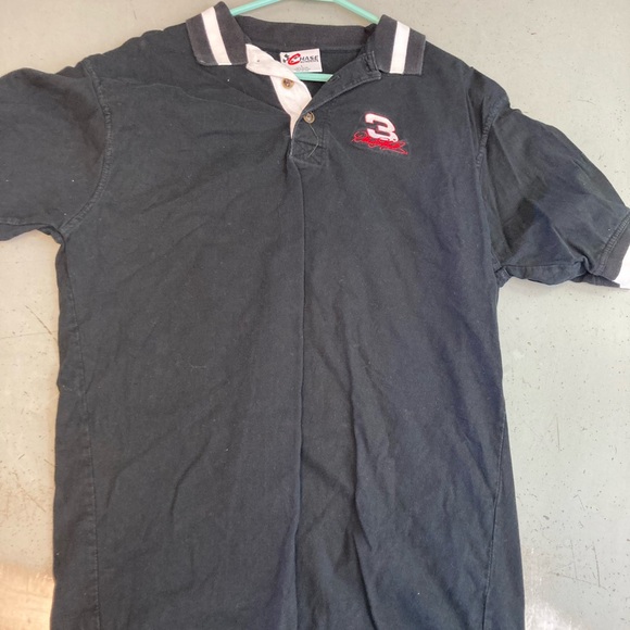 Other - Black Golf Polo with Contrast Collar and Embroidered Logo